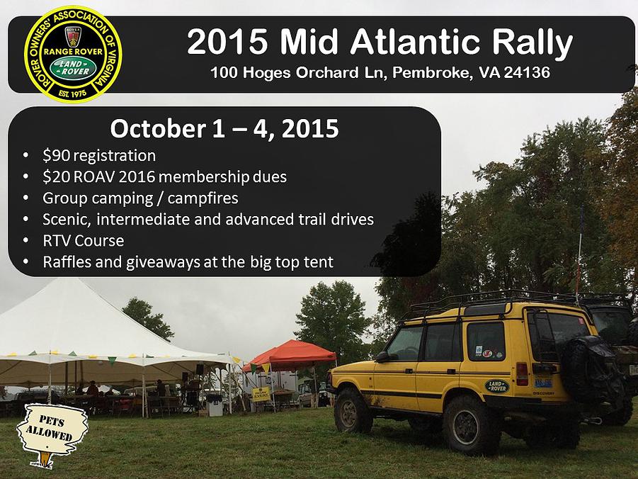 2015 Mid-Atlantic Rally (MAR)
